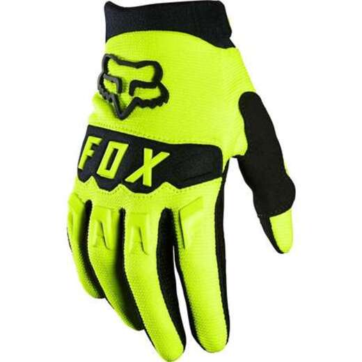 Мотоперчатки подростковые Fox Dirtpaw Race Youth Glove Flow Yellow YL (23959-130-YL) pitbikemarket.ru
