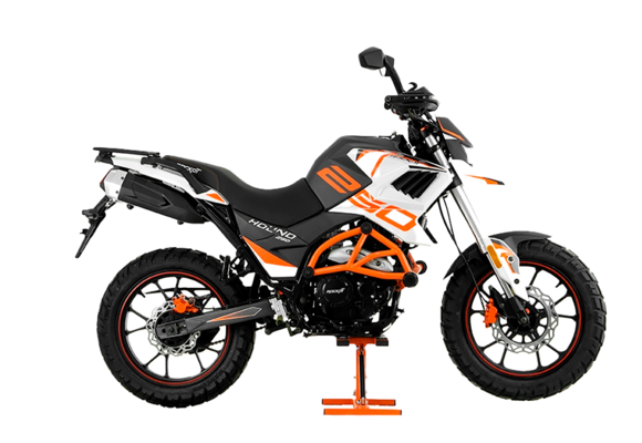 Мотоцикл турэндуро ROCKOT HOUND 250 (белый/оранжевый, ЭПТС) pitbikemarket.ru
