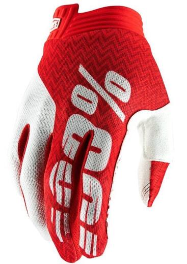 Мотоперчатки 100% ITrack Glove Red/White L (10015-020-12) pitbikemarket.ru