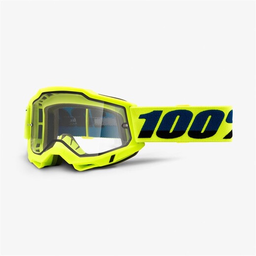 Очки 100% Accuri 2 Enduro Goggle Fluo Yellow / Clear Dual Lens (50221-501-04) pitbikemarket.ru
