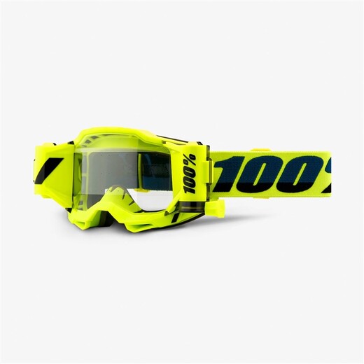 Очки 100% Accuri 2 Forecast Goggle Fluo Yellow / Clear Lens (50221-901-04) pitbikemarket.ru