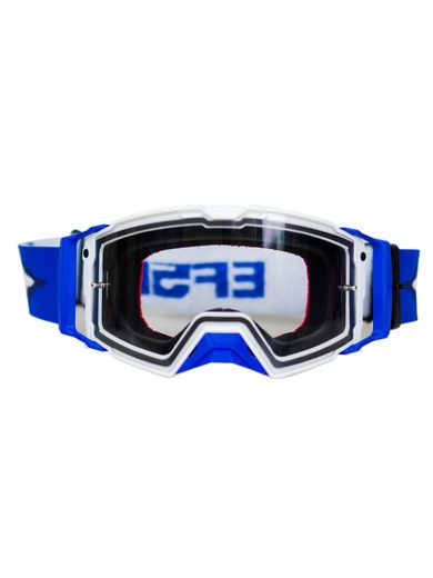 Кроссовые очки 101 HD (heavy duty) Белый/Синий pitbikemarket.ru