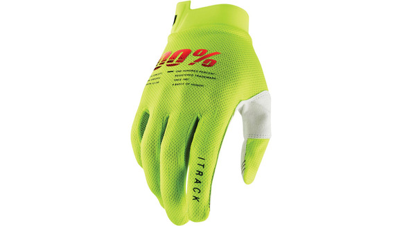 Мотоперчатки 100% ITrack Glove (Fluo Yellow, S, 2022 (10008-00010)) pitbikemarket.ru