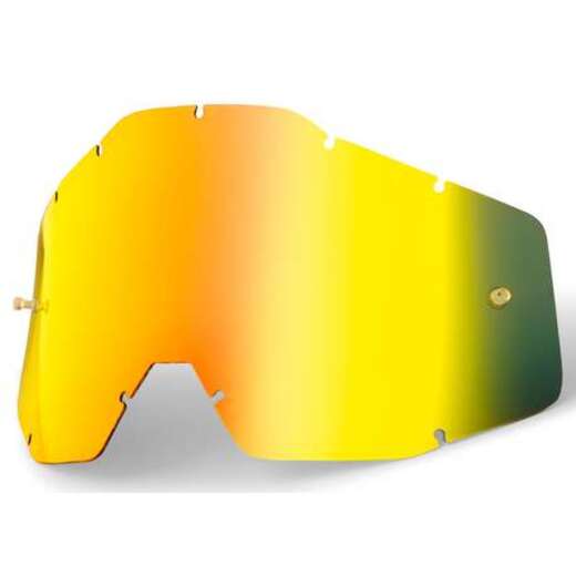 Линза 100% Racecraft/Accuri/Strata Anti-Fog Mirror Gold (51002-009-02) pitbikemarket.ru