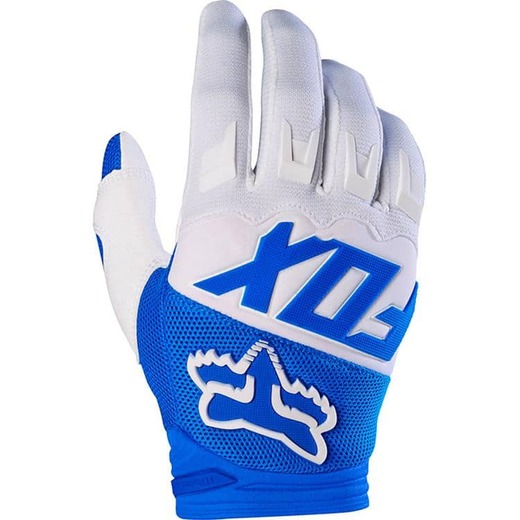 Перчатки Fox Dirtpow white/blue M pitbikemarket.ru
